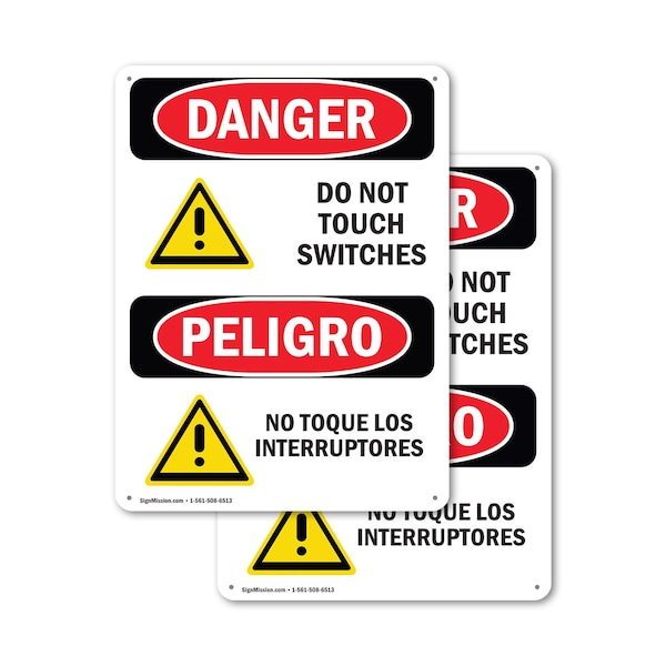 Signmission Safety Culture Sign, 7 in Width, Plastic, Rectangle, Bilingual OS-2PACK-DS-P-710-VS-1176 - main